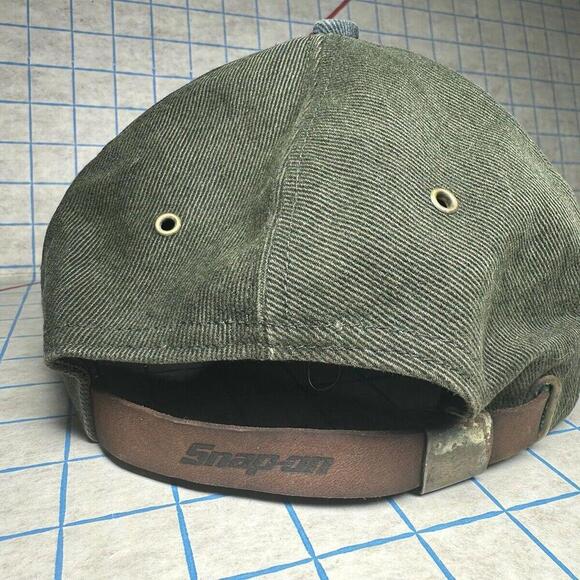 Snap On Tools Strapback Hat - Green Blue Vintage Adjustable Cap Made In USA - Picture 3 of 6